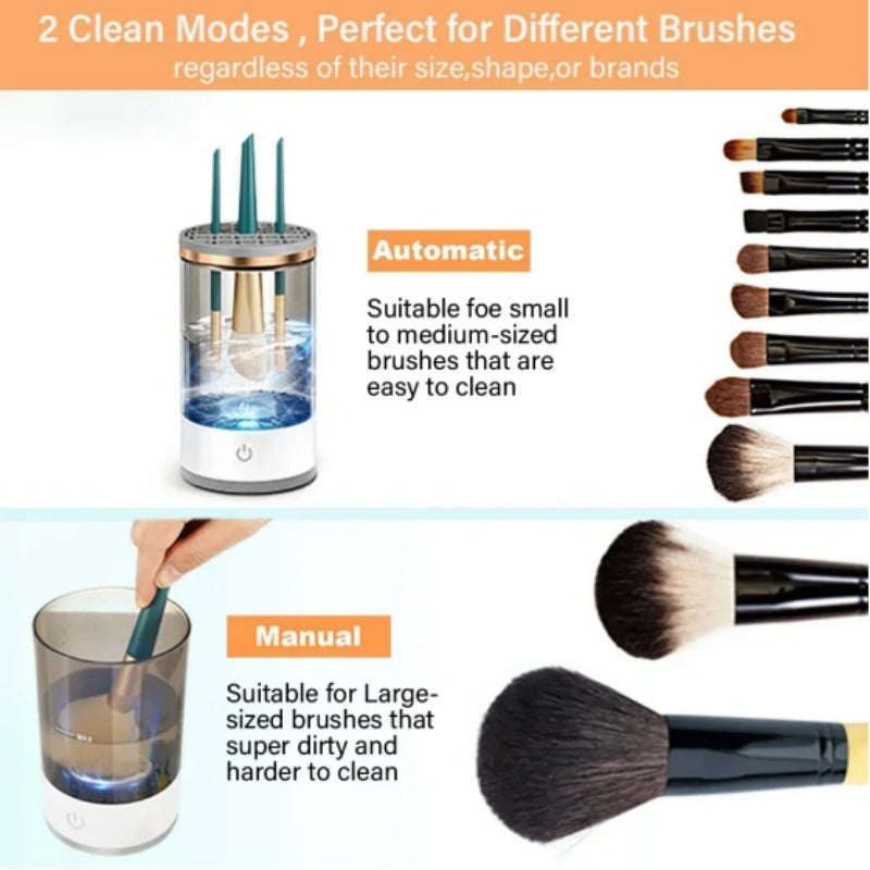 Automatic Makeup Brush Cleaner – USB, Fast & Deep Clean in Seconds