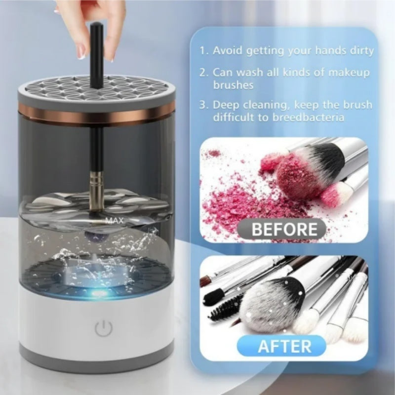 Automatic Makeup Brush Cleaner – USB, Fast & Deep Clean in Seconds