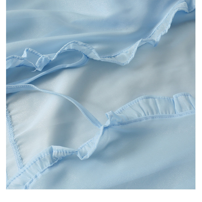 Women's Short Bow Tie With Fungus Edge Small Shawl