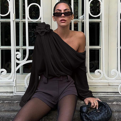 Sexy Off-Shoulder Mesh Tee – Summer Street Crop